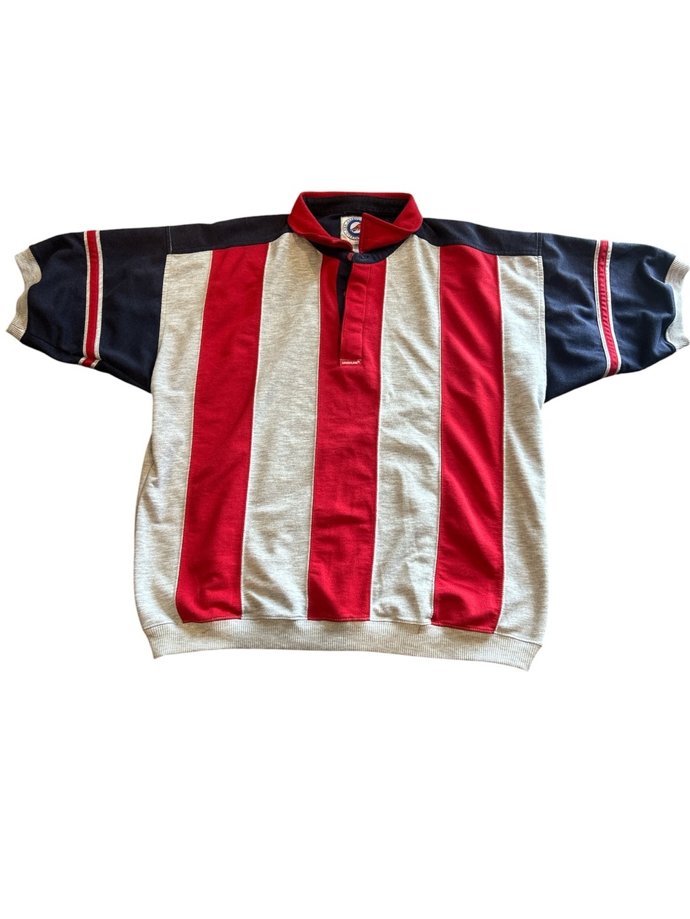 Vintage 90s Greenline International Rugby Polo Shirt Colorblock L